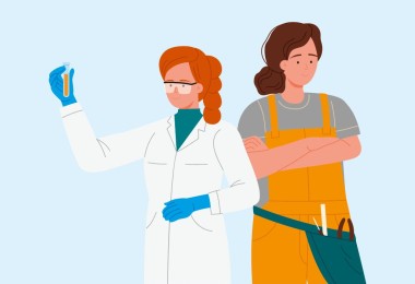 Skizze zweier berufstätiger Frauen Skizze zweier berufstätiger Frauen