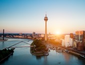 Bild der Skyline von Düsseldorf.